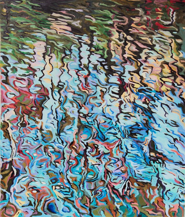 Numinous oil on polyester 22x28 2200pix